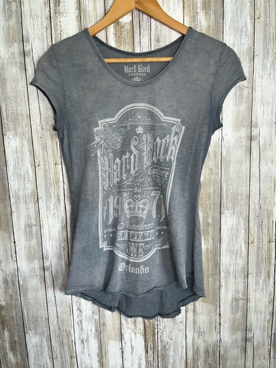 Tops - Hard Rock Cafe Orlando Graphic Tee Womens XS Baby Tee Fitted Y2K Vintage Style